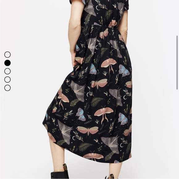 Disturbia Nightmoth Midi Shirt Dress Sz 12 - Picture 3 of 7